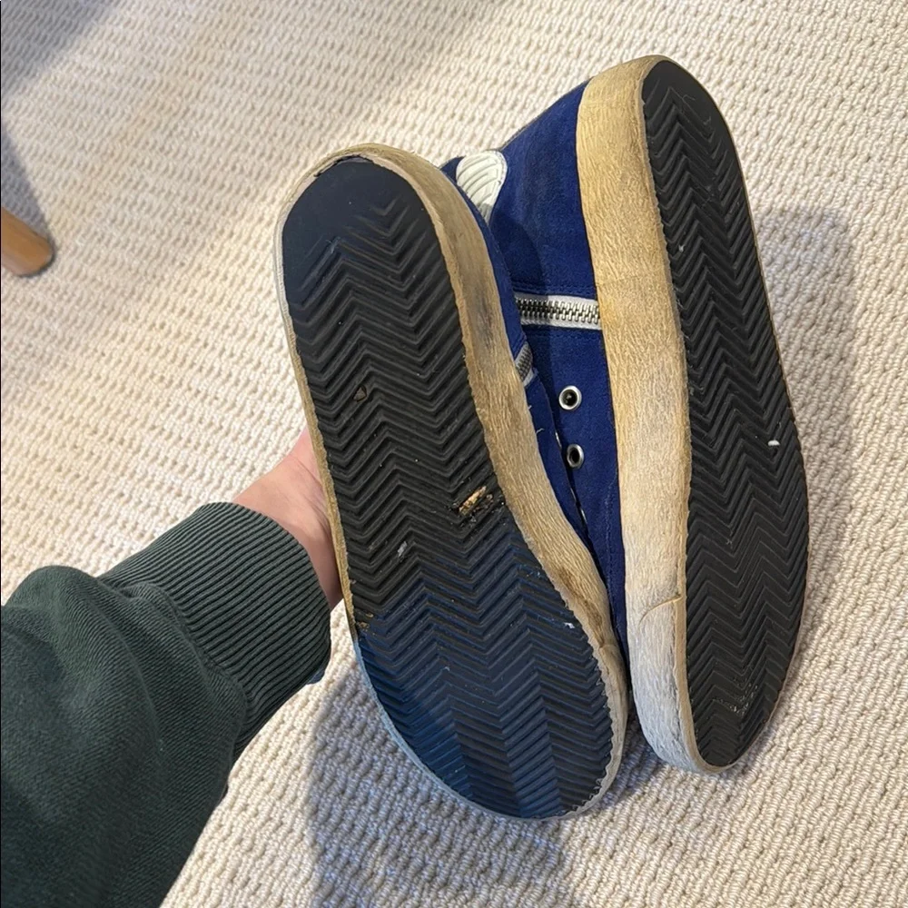 Golden Goose Blue and Red Women's Sneakers - Picture 5 of 7